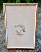 chin. Farbholzschnitt ZEHNBAMBUSHALLE  Schmetterling 1/4