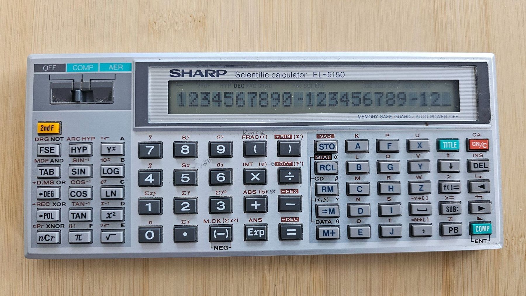 Calculatrices: SHARP EL-5150 Taschenrechner – D'occasion à Rorschacherberg par Scharfeegge