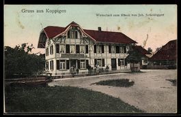 AK Koppigen, Gasthaus zum Rössli, Bes. Joh. Scheidegger