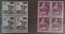 3951) 390, 341, Farbänderung im 4-Block Kt. 25.-++
