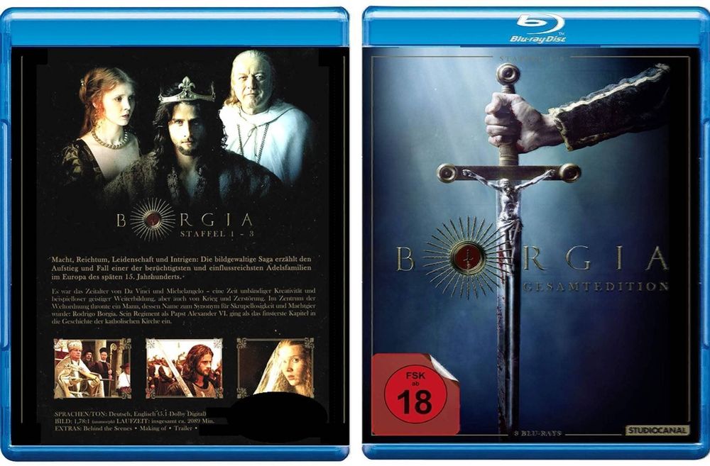 Blu-Ray Serie Borgia Gesamtedition Staffel 1-3 Auf 8 Blurays | Kaufen ...