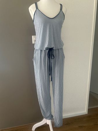 Jumpsuit Damen weiss/blau von Globus Essentials Gr. M