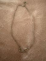 Kette Infinity Symbol Zirkonia 925 Silber neuwertig
