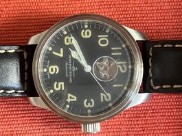 Zeno watch basel Alarm Handaufzug Flieger