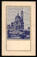 Seiden-AK Zürich, Kirche in Enge in der Außenansicht