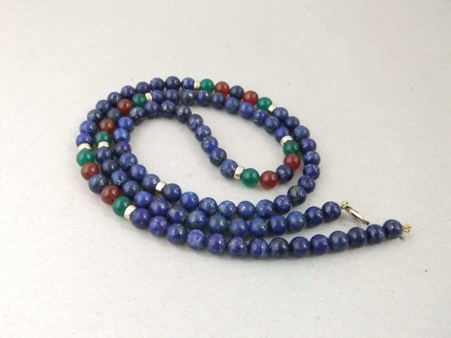 Catenine: Lapislazuli Kette - 375 Gold 9CT – Usato da Esslingen venduto da eintagammeer 5