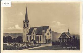 Kirche u. Pfarrhaus Abtwil bei St. Gallen