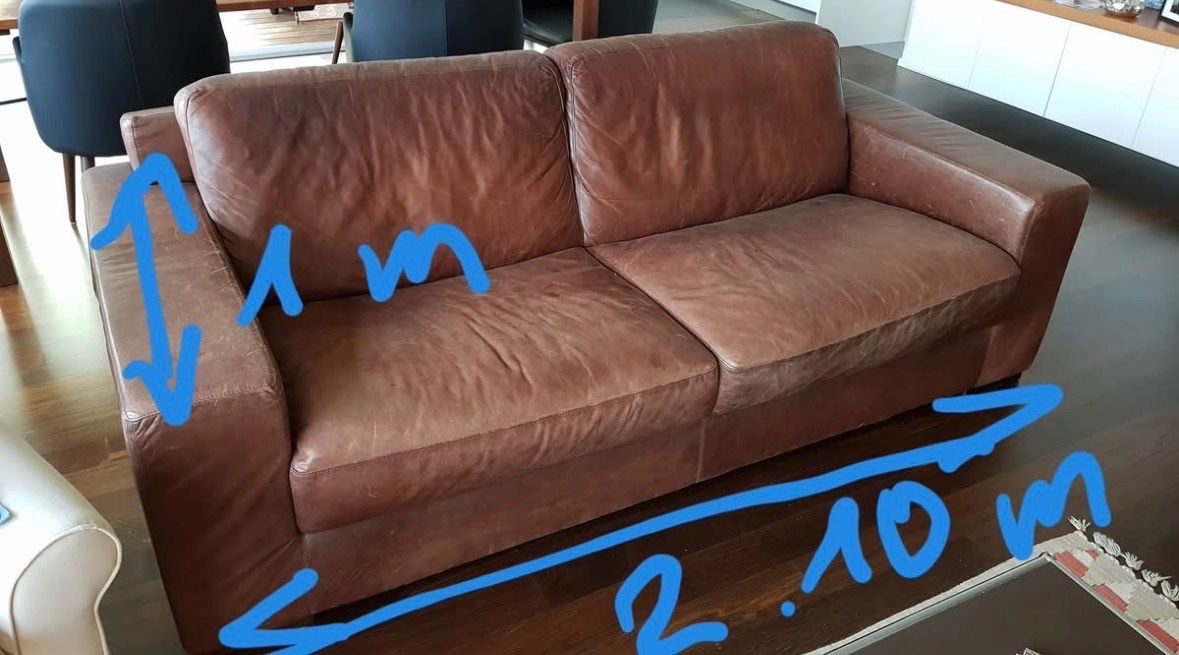 Natuzzi Sofas: Ledersofa wertig von Natuzzi – D'occasion à Wettingen par gerdsch 1