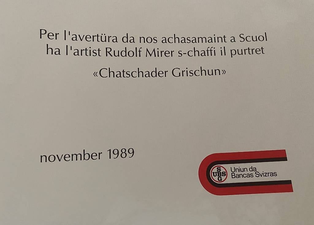 Grafica & Litografie: Rudolf Mirer "Chatschader Grischun" / "Bündner Jäger" – Usato da Domat/Ems venduto da Ravanel11 1