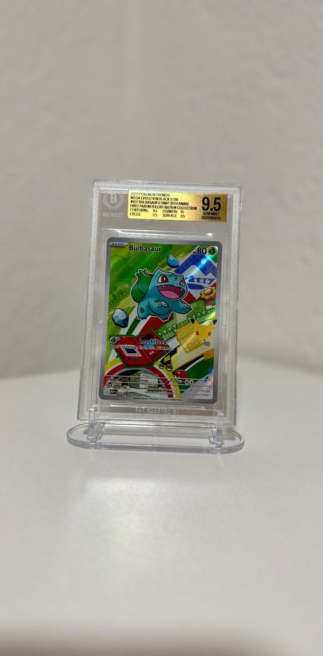 Karten: Bulbasaur IR First partner 30th anniversary Stamp BGS 9.5 – Gebraucht aus Kleinlützel von Slab_Village