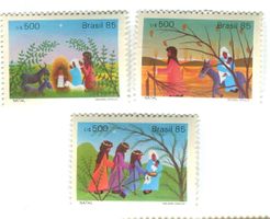 Briefmarken "Weihnachten". Brasilien.