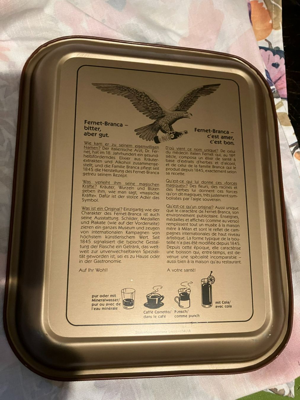 Piatti di portata: Serviertabletts Fernet Branca – Nuovo (secondo la descrizione) da Täuffelen venduto da mar_72fn 4