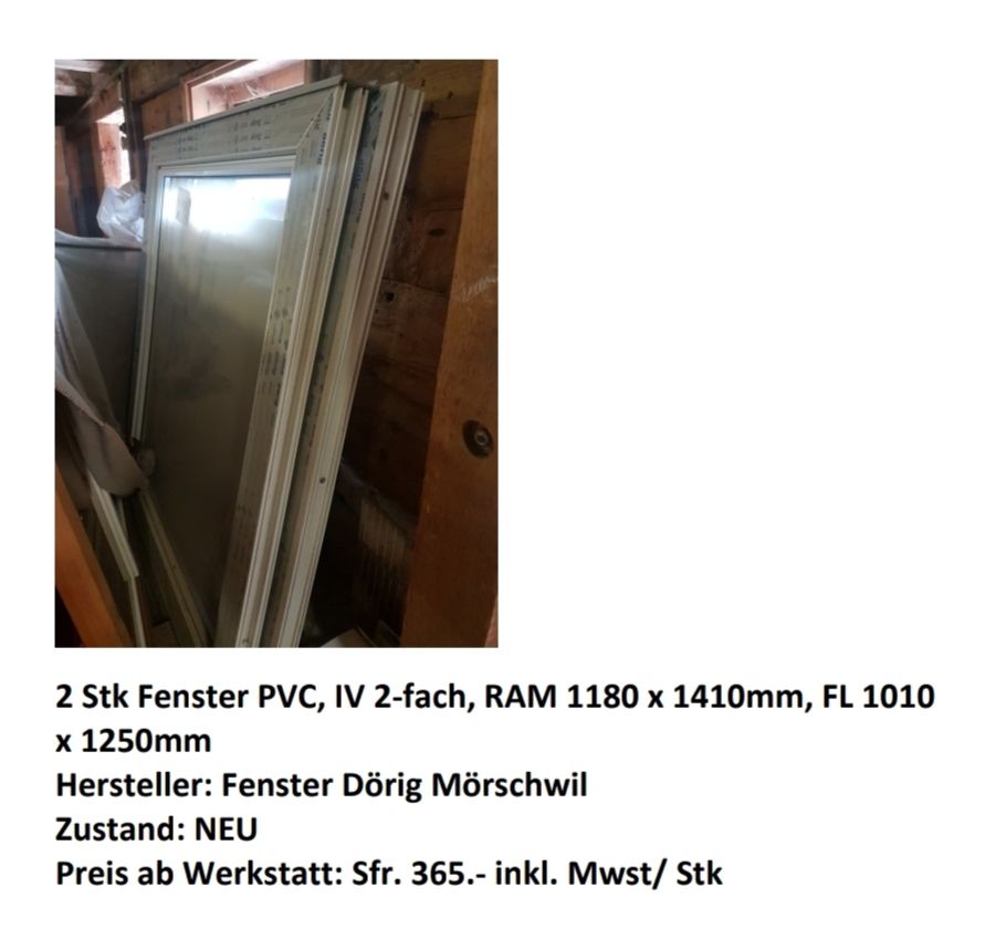 Fenster: 2 Stk Fenster - neu – Neu (gemäss Beschreibung) aus Flumserberg Bergh von tamaramullis 1