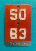 Velonummer SO 83 / Plaque Vélo