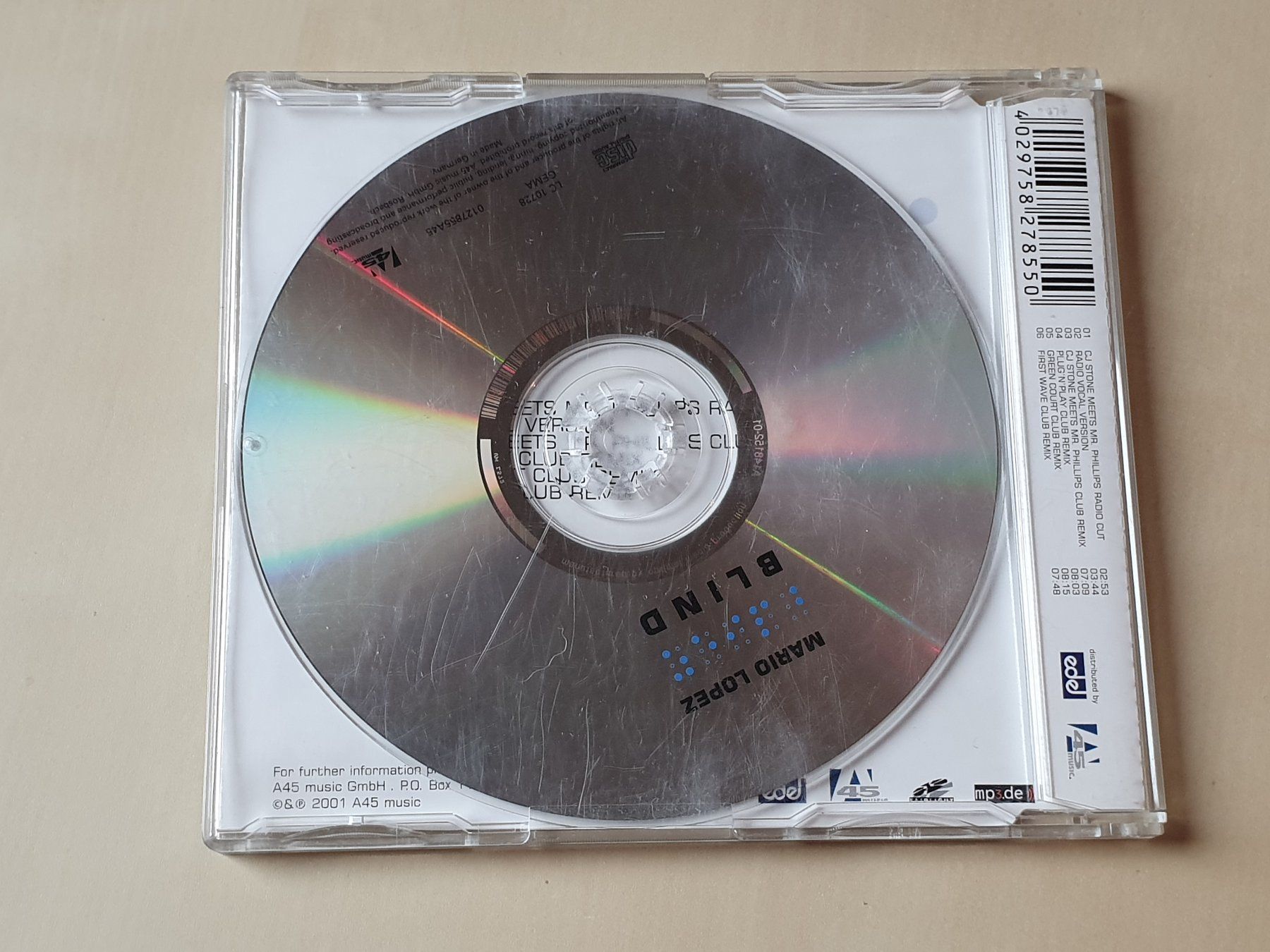 CD: Mario Lopez blind – Usato da Stansstad venduto da collectorsshop 1