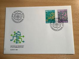 Briefmarke: Ersttagsbrief EUROPA 1988, Berne 3000, Top!