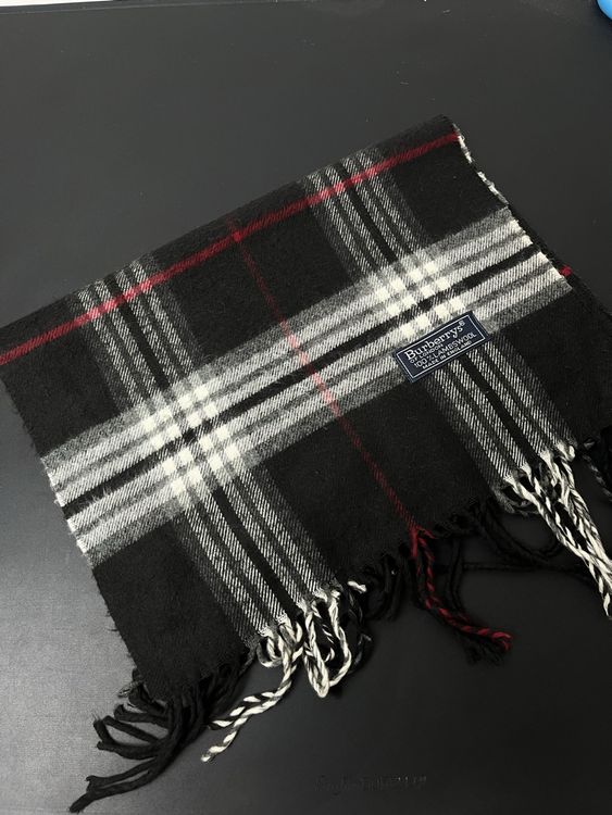 Écharpe Vintage DKNY Rouge Et Noir En Soie - Réversible, Léger, Années 90