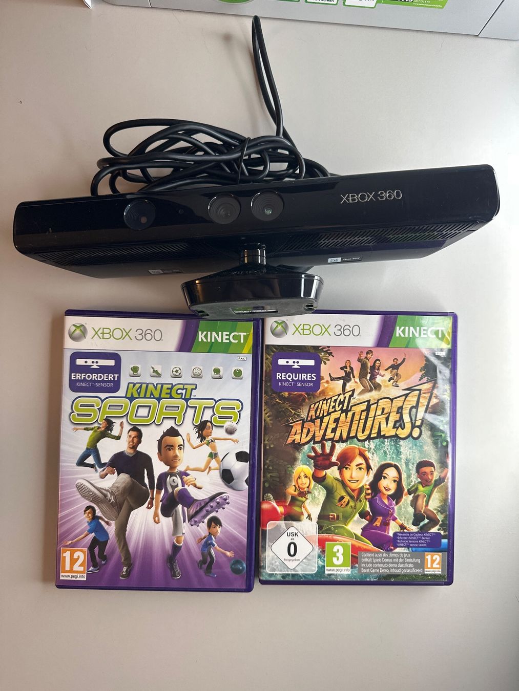 Microsoft Console: Xbox 360 Kinect mit Spielen – Usato da St.gallen venduto da taduz
