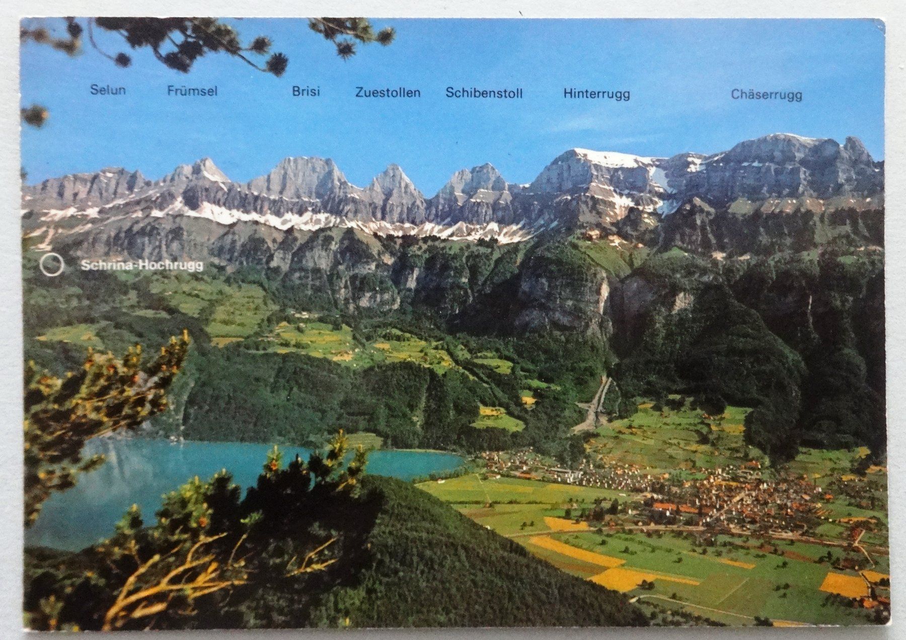 Cartoline postali: Walenstadt mit Churfisten – Difettoso da Fétigny venduto da Billy2miny