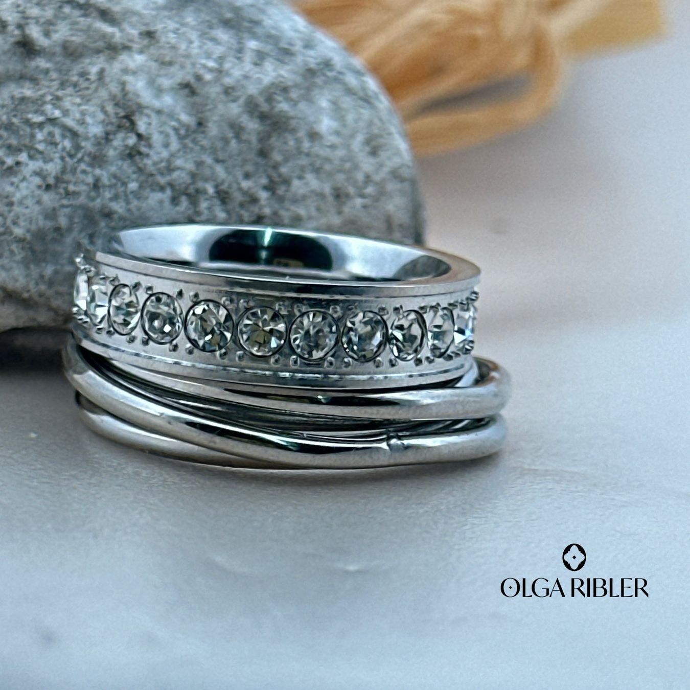 Olga Ribler Ringe: Edelstahl Ring Set – Spaghetti & Memory Ring Grösse 58 – Neu (gemäss Beschreibung) aus Luzern von byolgaribleroutlet 4