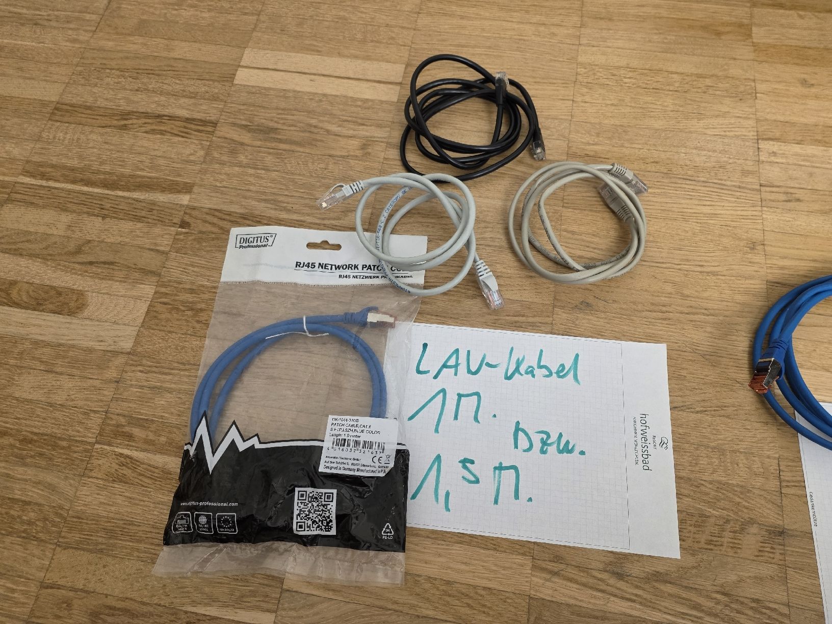 Cavi: Netzwerkkabel Set diverse Längen – Usato da Zürich venduto da zweistein03 1