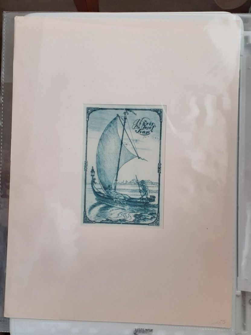 Incisioni: Radierung Dr. Josef Lenze Ex Libris – Usato da Mörschwil venduto da antiksalon 3