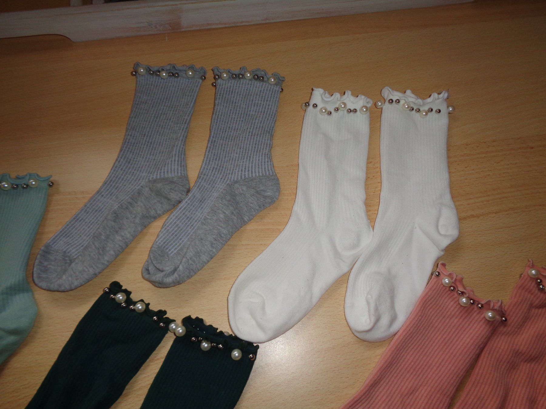 Calze: *** 6 Paar Socken mit Perlen *** – Usato da Othmarsingen venduto da Leuchtturmlady 2