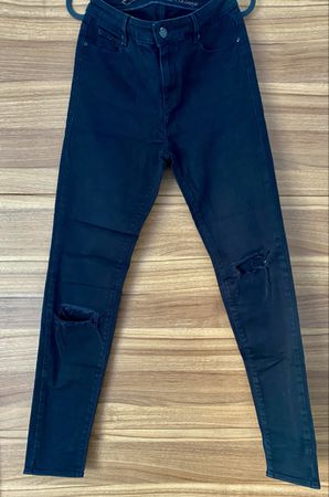 Schwarze Skinny Jeans von GAS mit Löchern