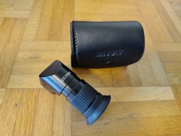 Minolta Winkelsucher 1x und 2x Angle Finder mit Hülle