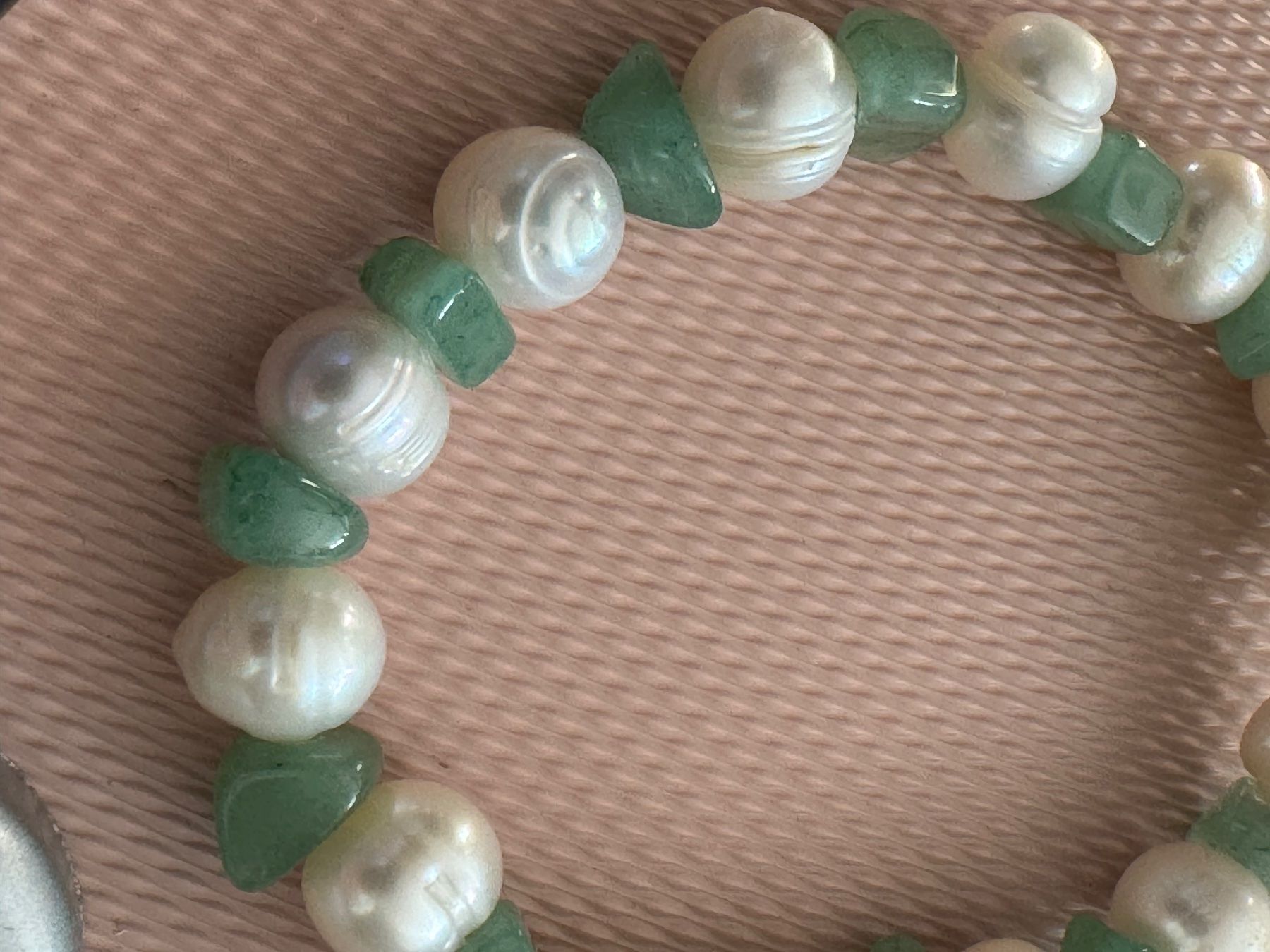 Bracciali & Braccialetti: Süßwasser Perlen Armband mit Aventurin – Nuovo (secondo la descrizione) da Teufen Ar venduto da Exclusive.stuff.CH 1