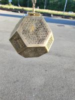 Vintage Messing Lampe Marokkanischer Stil, Top Zustand!