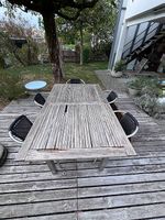 Gartentisch Akazie, Hagelschaden