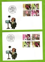 2003 FDC Comics VB Zusammenhängend + nicht zusammenhängend