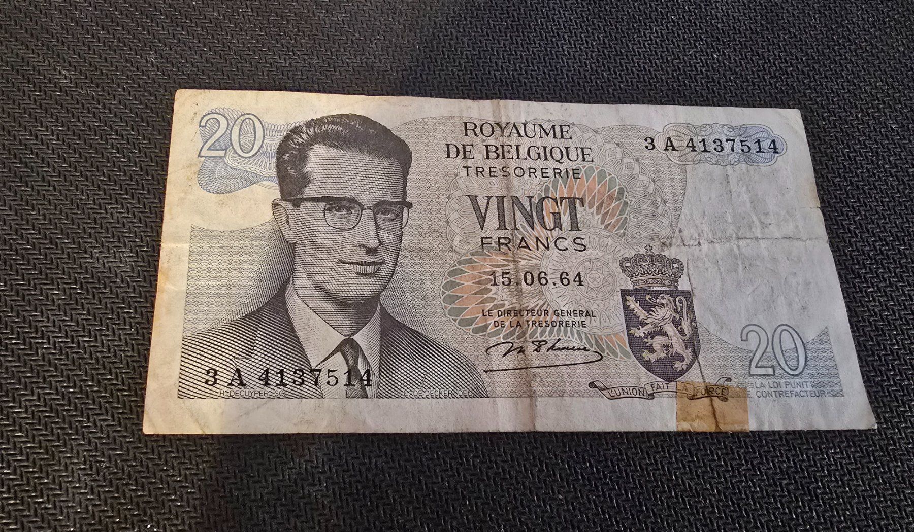 Banconote: Billet Belgique 20 – Usato da Petit-Lancy venduto da Minnie26