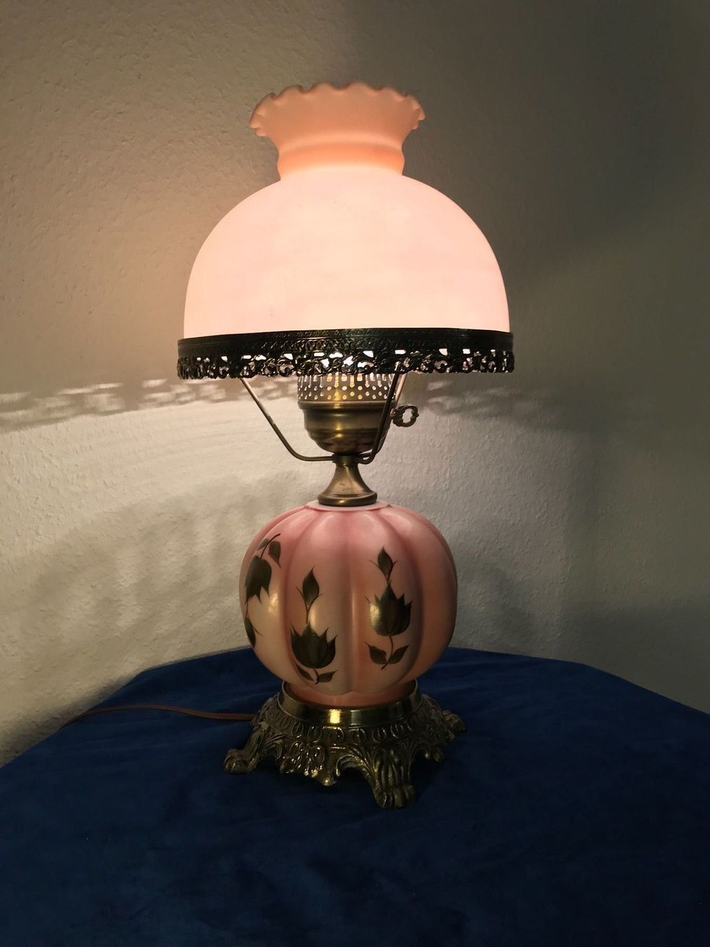 Lampade: Jugendstil  Opalin Tischlampe H.50cm – Usato da Zürich venduto da otomado 7