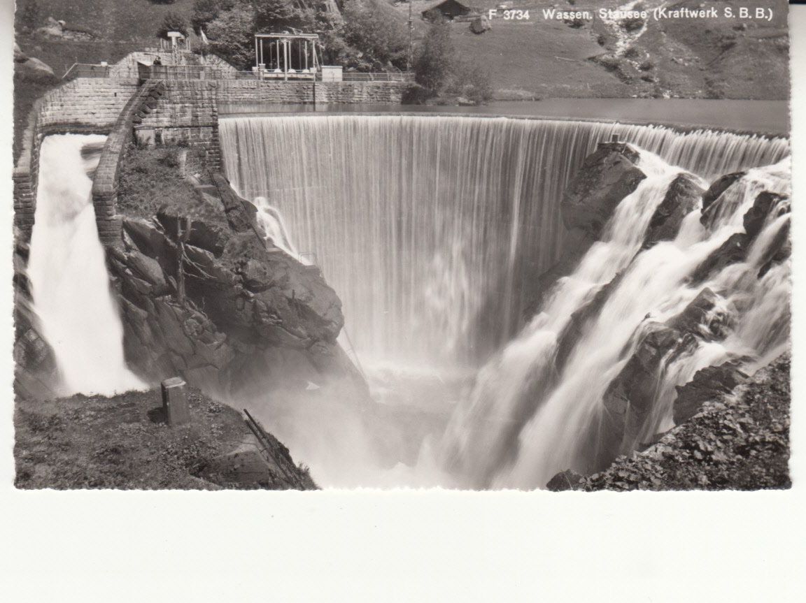 Cartoline postali: Wassen Kraftwerk SBB ca. 1950 – Usato da Bürglen TG venduto da StampGraf