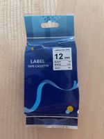 Brother Etikettenkassette schwarz/weiss 12mm Laminat neu