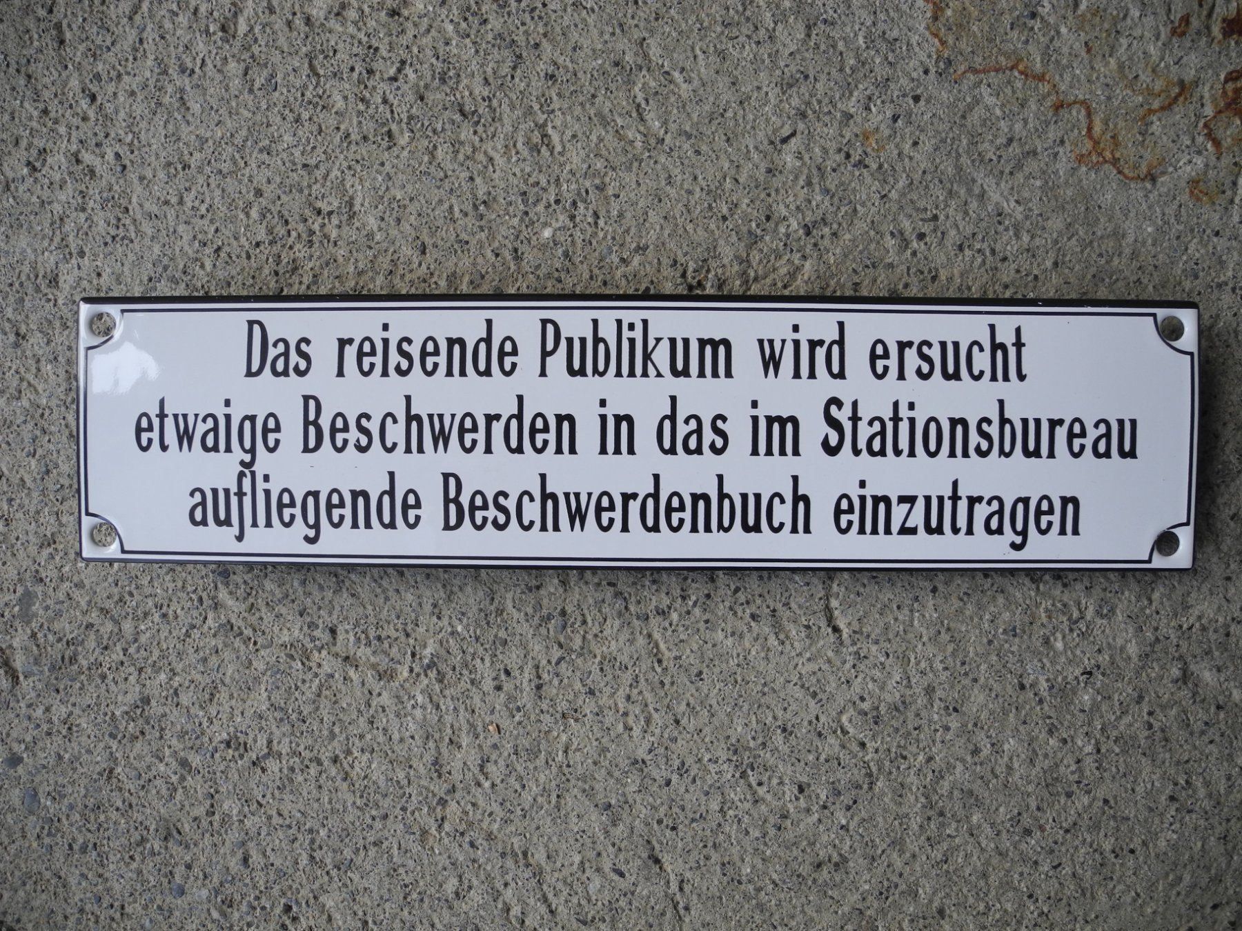 Ecriteaux: BAHN EMAILSCHILD – Neuf (Voir description) à Reinach AG par Huckleberrysix