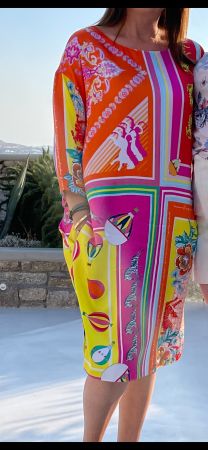 Herzen's Angelegenheit Silk Top, size 40, great print!