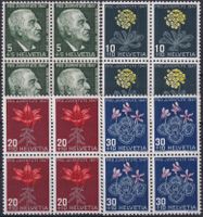 1947, J121-124 im Viererblock ** postfrisch, Kat: 28.-+
