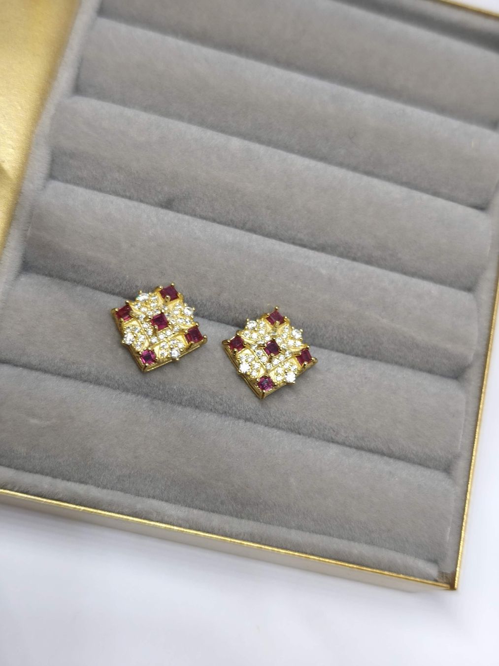 Ohrringe & -stecker: Rubinohrstecker Gold  Echtschmuck 925 Silber – Neu (gemäss Beschreibung) aus St. Gallen von GIULESGG 7