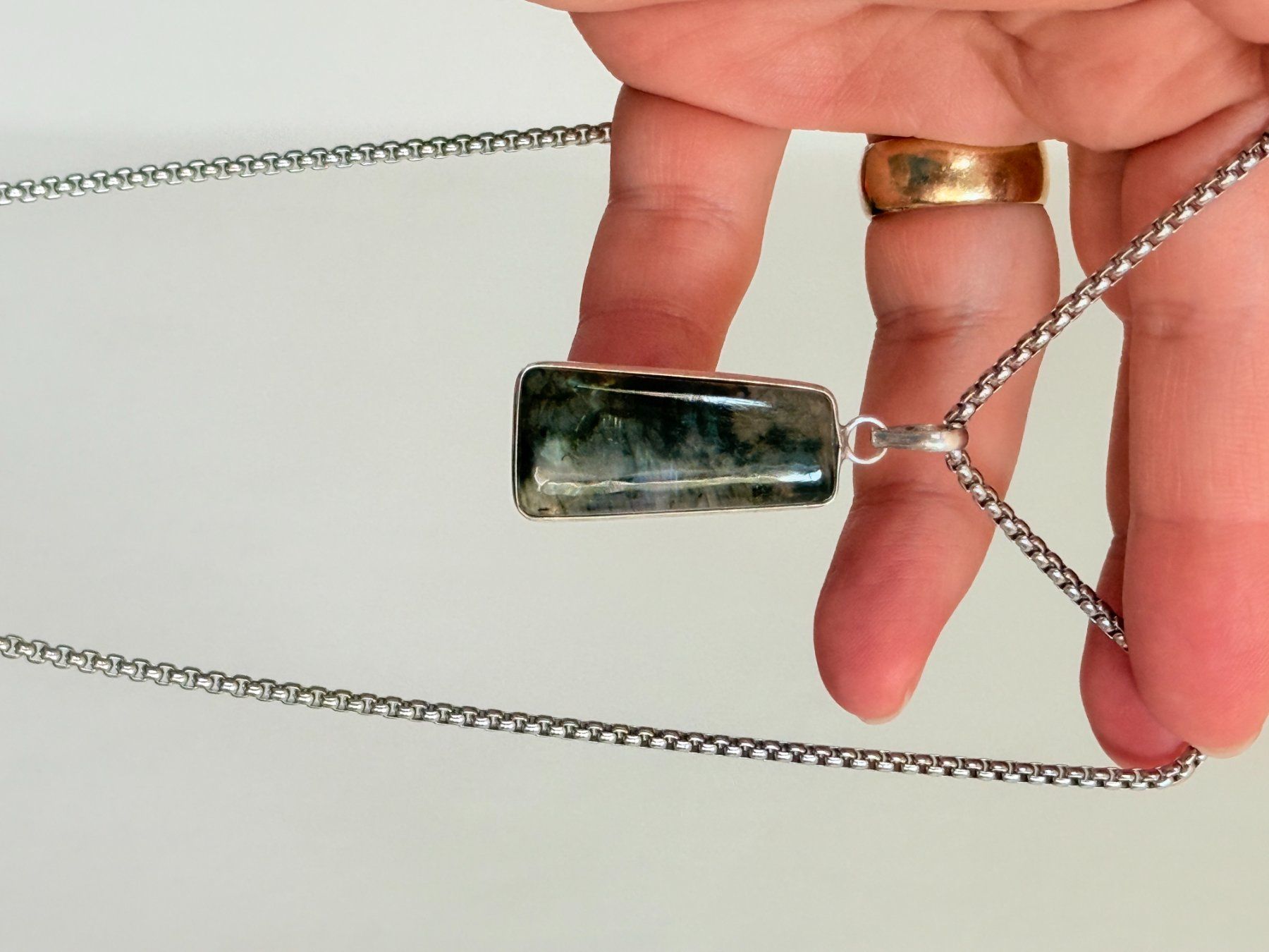 Catenine: Labradorite necklace – Nuovo e nell'imballaggio originale da Genève venduto da AGBERG 4