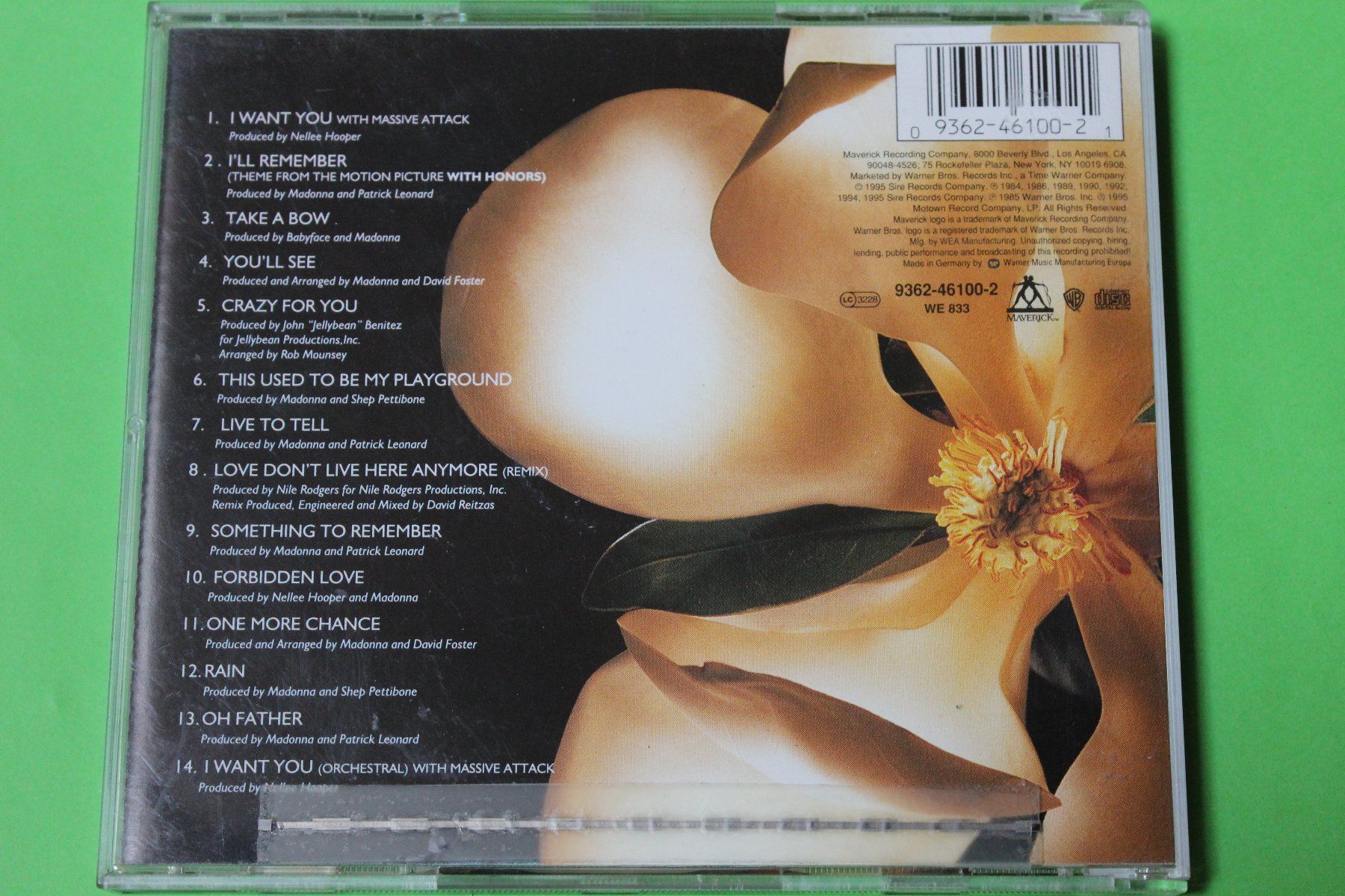 CDs: MADONNA - SOMETHING TO REMEMBER (The Ballads!) CD 1995 – D'occasion à Tübach par JamesStone 2