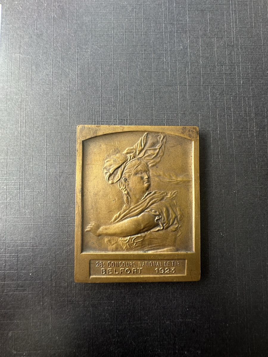 Medaglie: Plaque commémorative bronze Tir Belfort 1923 – Usato da prilly venduto da esm_w9mz