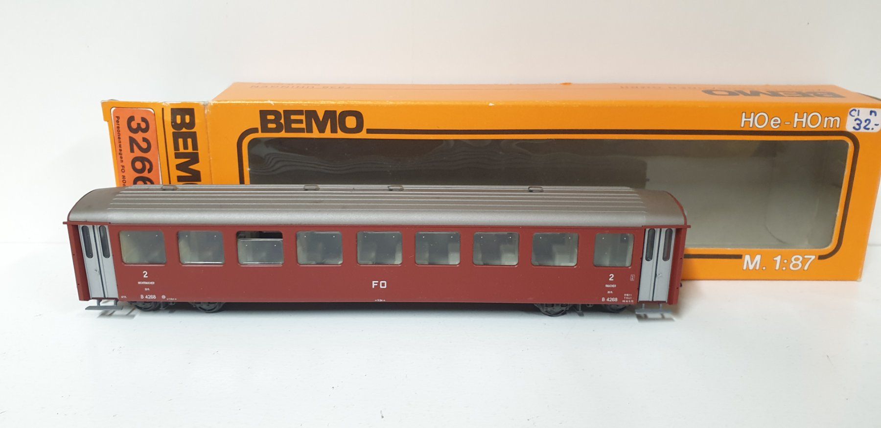Bemo Modellini di ferrovie: Bemo FO Personenwagen 3266 – Usato da Geroldswil venduto da TopTrain54 2