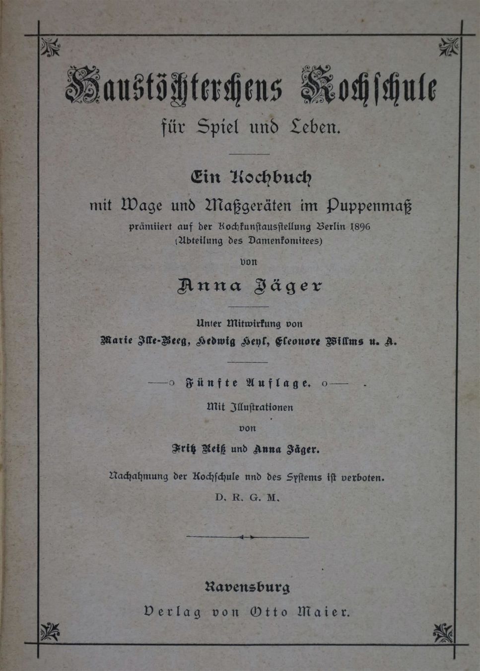 Libri: Haustöchterchens Kochschule, Anna Jäger – Usato da Birrwil venduto da brandschatz_birrwil 1