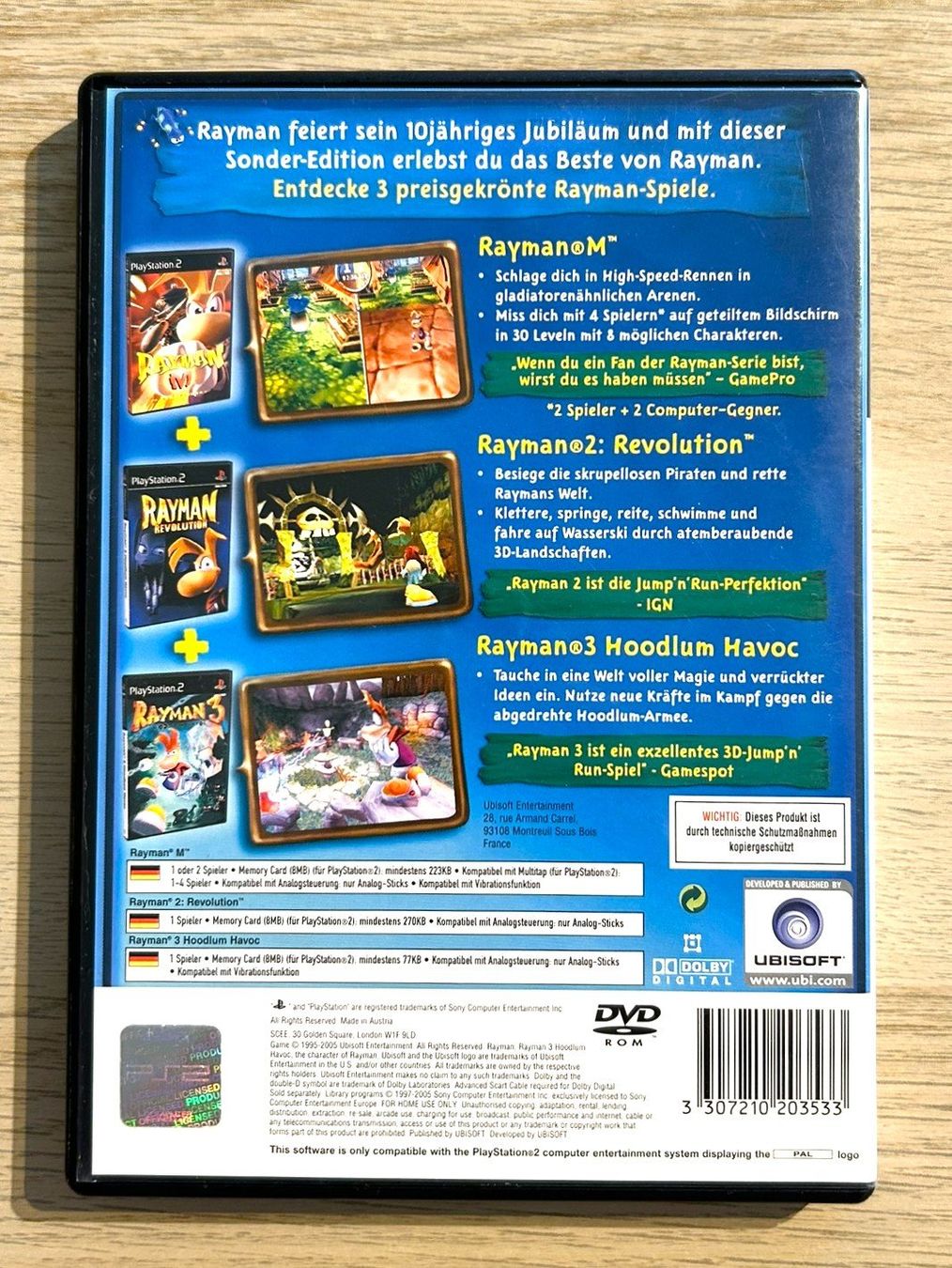 Sony Giochi: Rayman Jubiläums-Ausgabe 10 PS2 – Usato da St. Gallen venduto da Alpine.Arcade 1