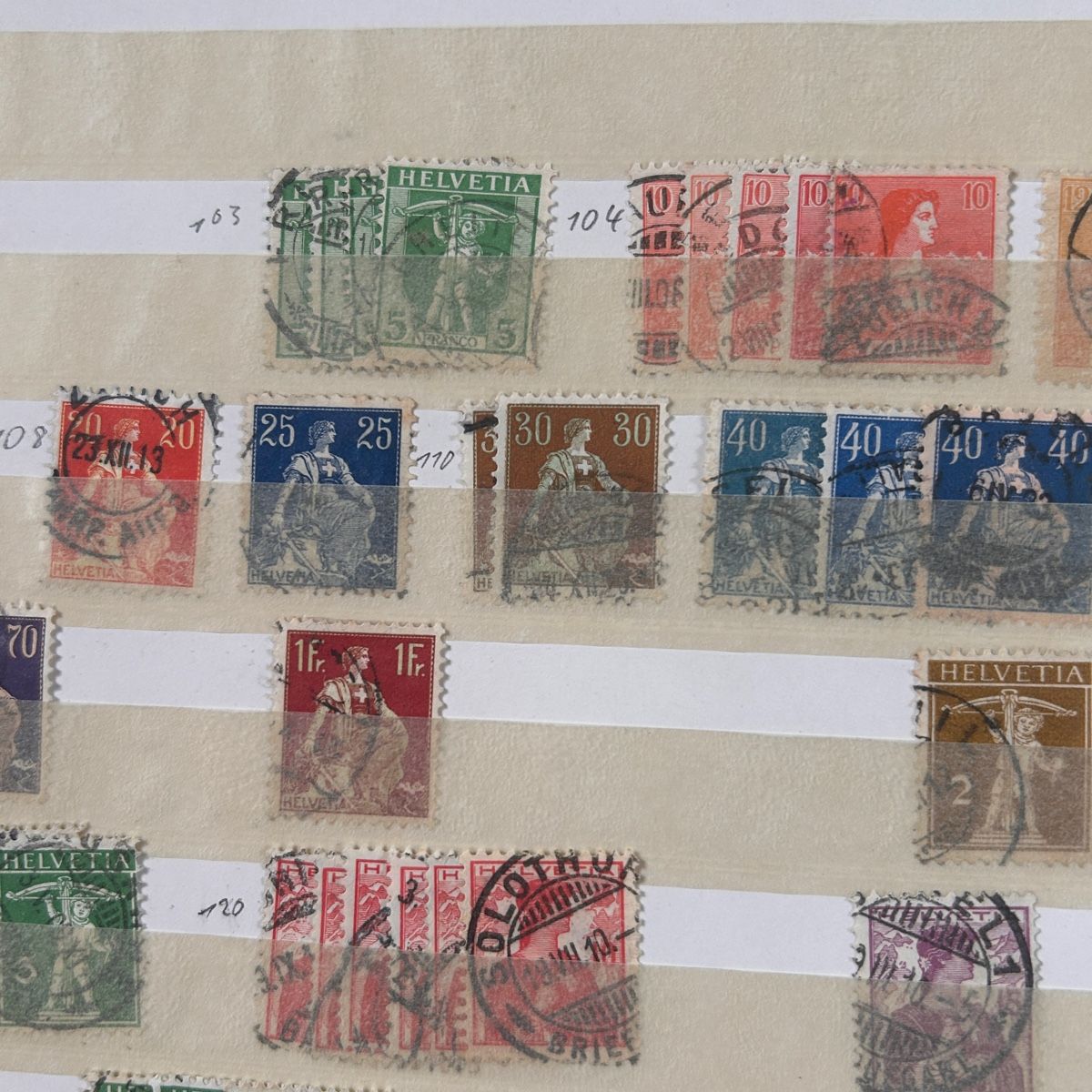 Tutti i francobolli: Antike Briefmarken Schweiz alt – Usato da Laufen venduto da belleskulptur 3