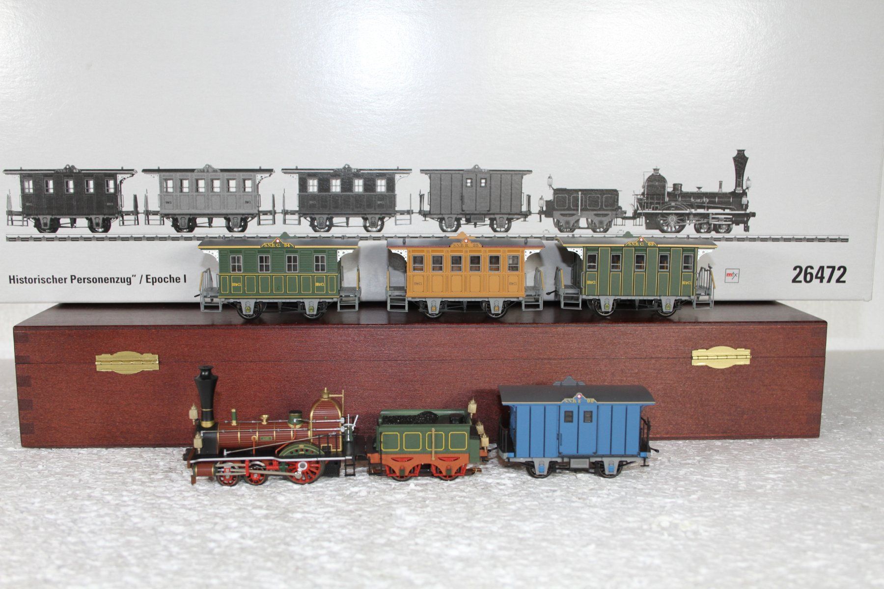 Märklin Modellini di ferrovie: Märklin 26472 SNB Spanisch Brötli Bahn mfx – Usato da Triesen venduto da gleis8 4