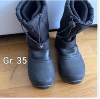 Winterstiefel schwarz gefüttert Grösse 35 gebraucht